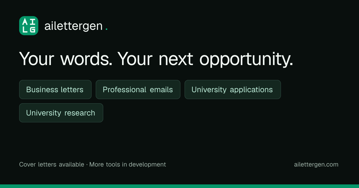 Compare the price—and the work you need to do. | AI Letter Generator